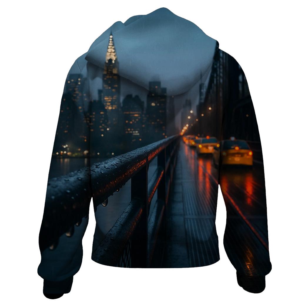 Rainy Evening From Queensboro Bridge hoodies fashion