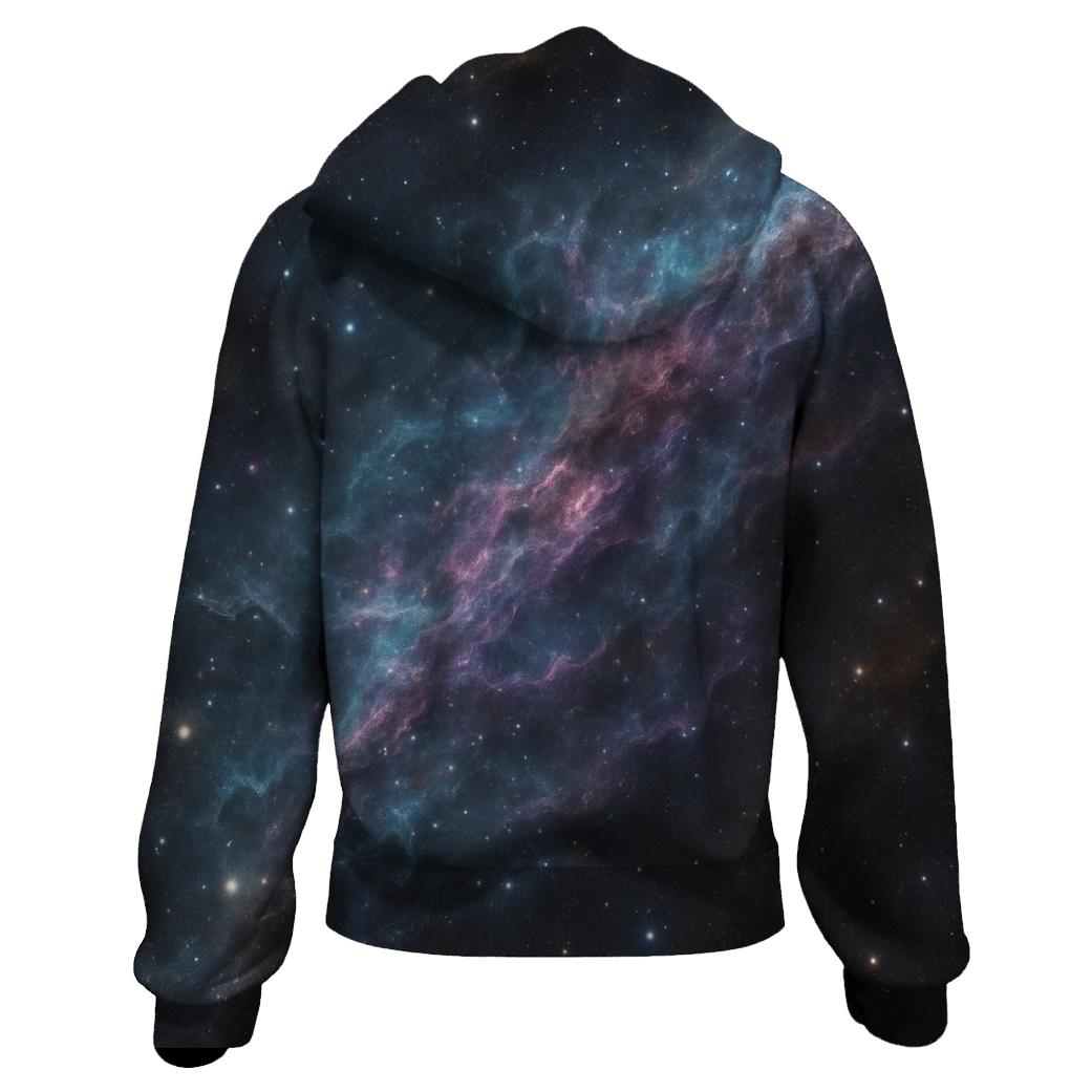 Nebula Shock Front Tapestry printed hoodies