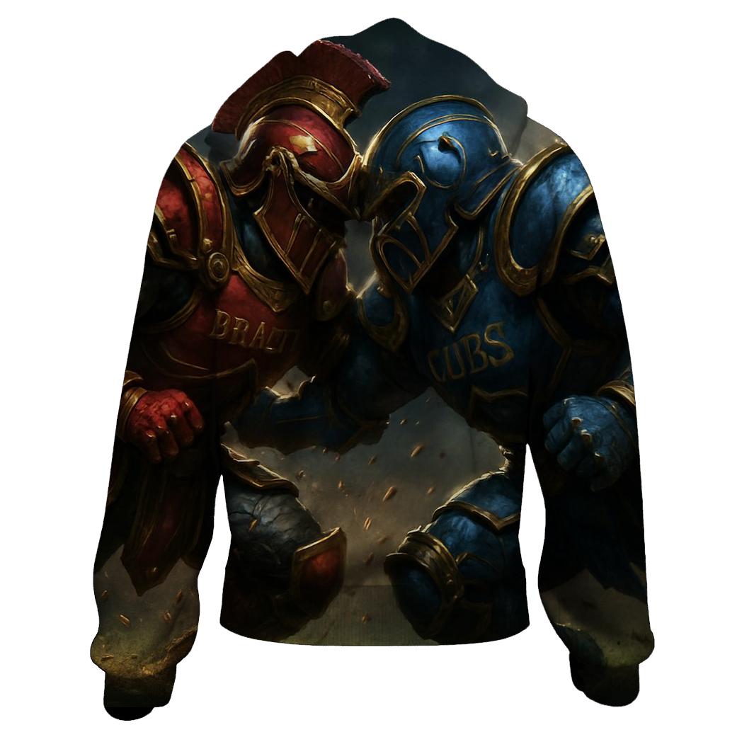Gridiron Thunder Clash Braves And Cubs hoodies fashion