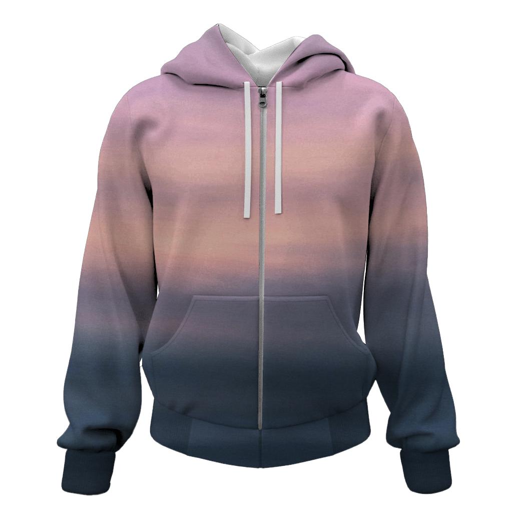 Pastel Storm Horizon printed hoodies