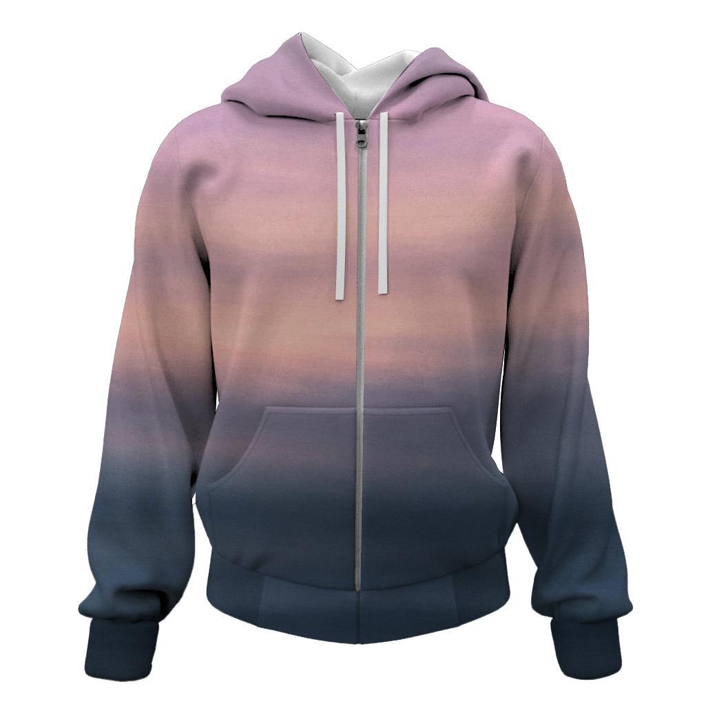 Pastel Storm Horizon printed hoodies