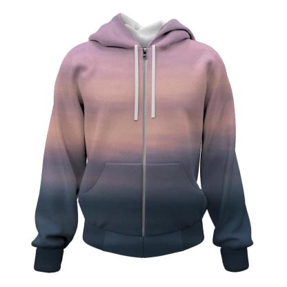 Pastel Storm Horizon printed hoodies