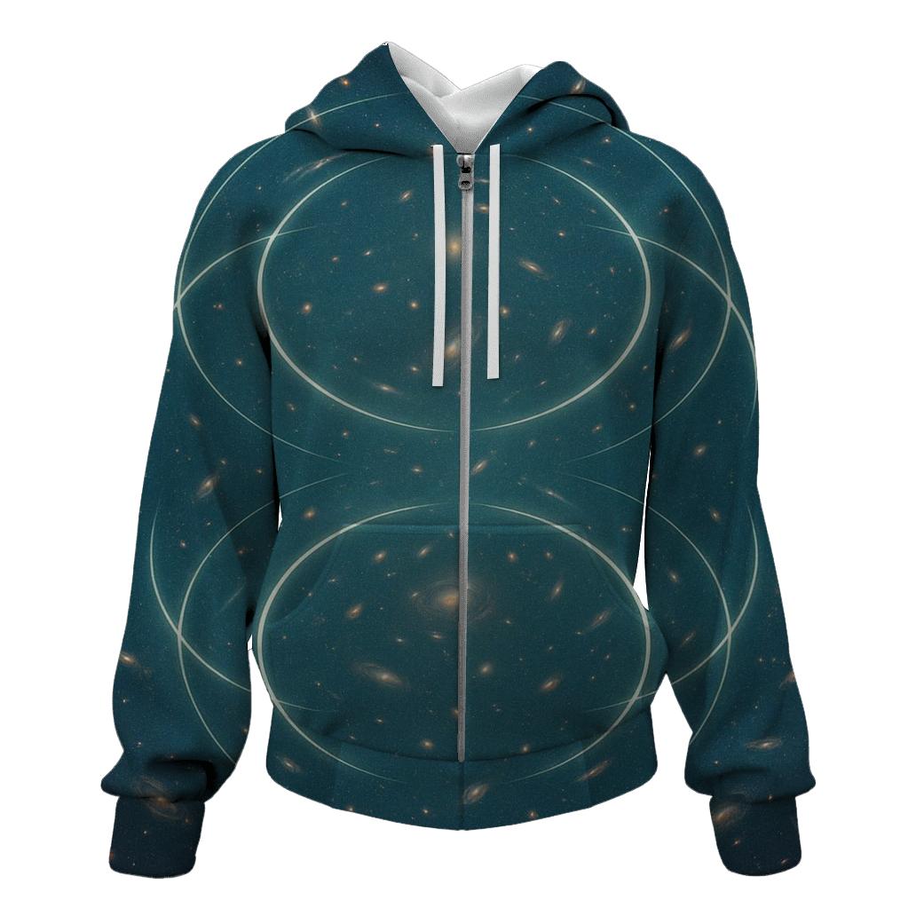 Gravitational Arc Lattice Field pullover hoodies