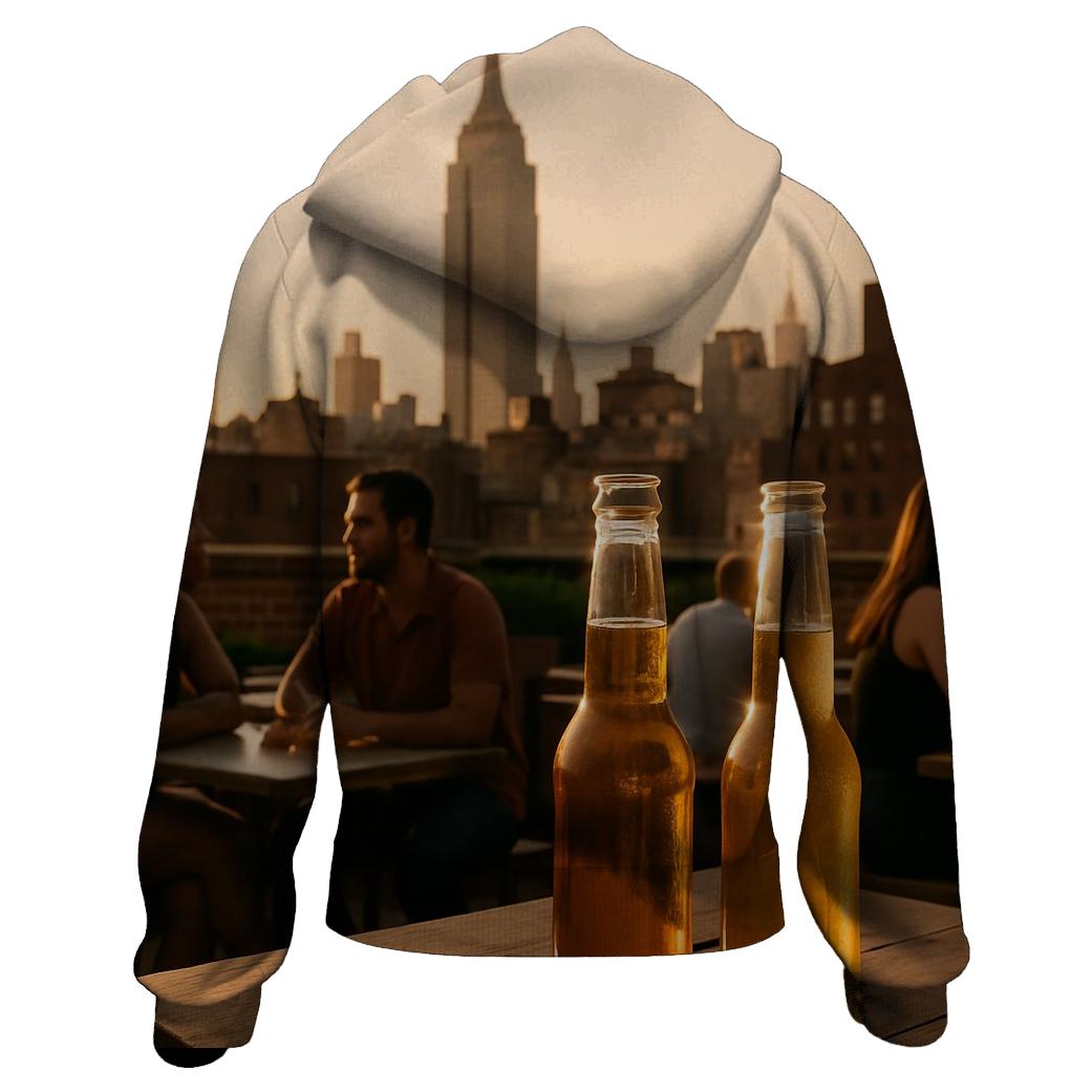 Summer Rooftop Bar With Midtown Skyline hoodie styles