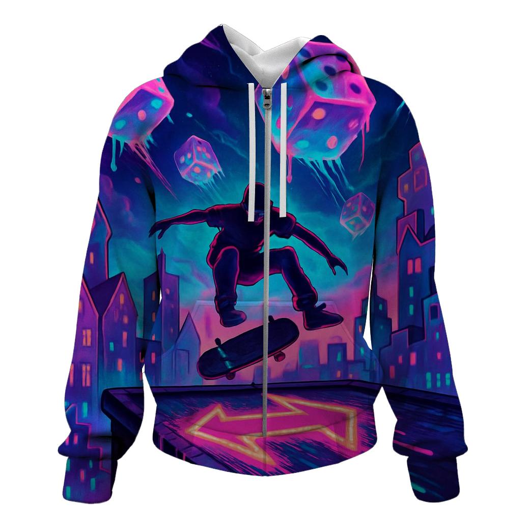 Dicefall Cityscape premium hoodies