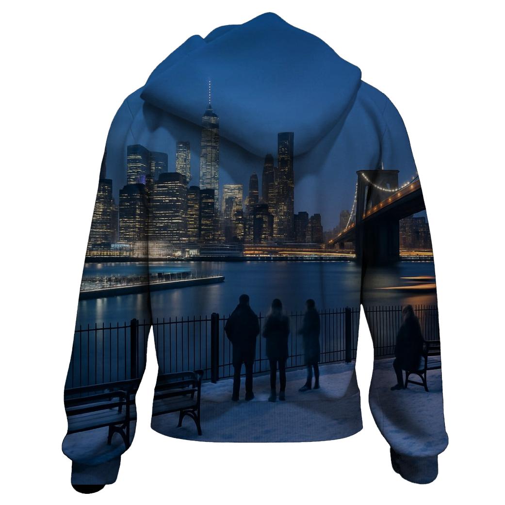Winter Twilight From Brooklyn Heights Promenade hoodie trends