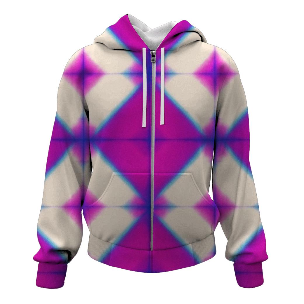 Neon Itajime Grid Glow hoodie trends