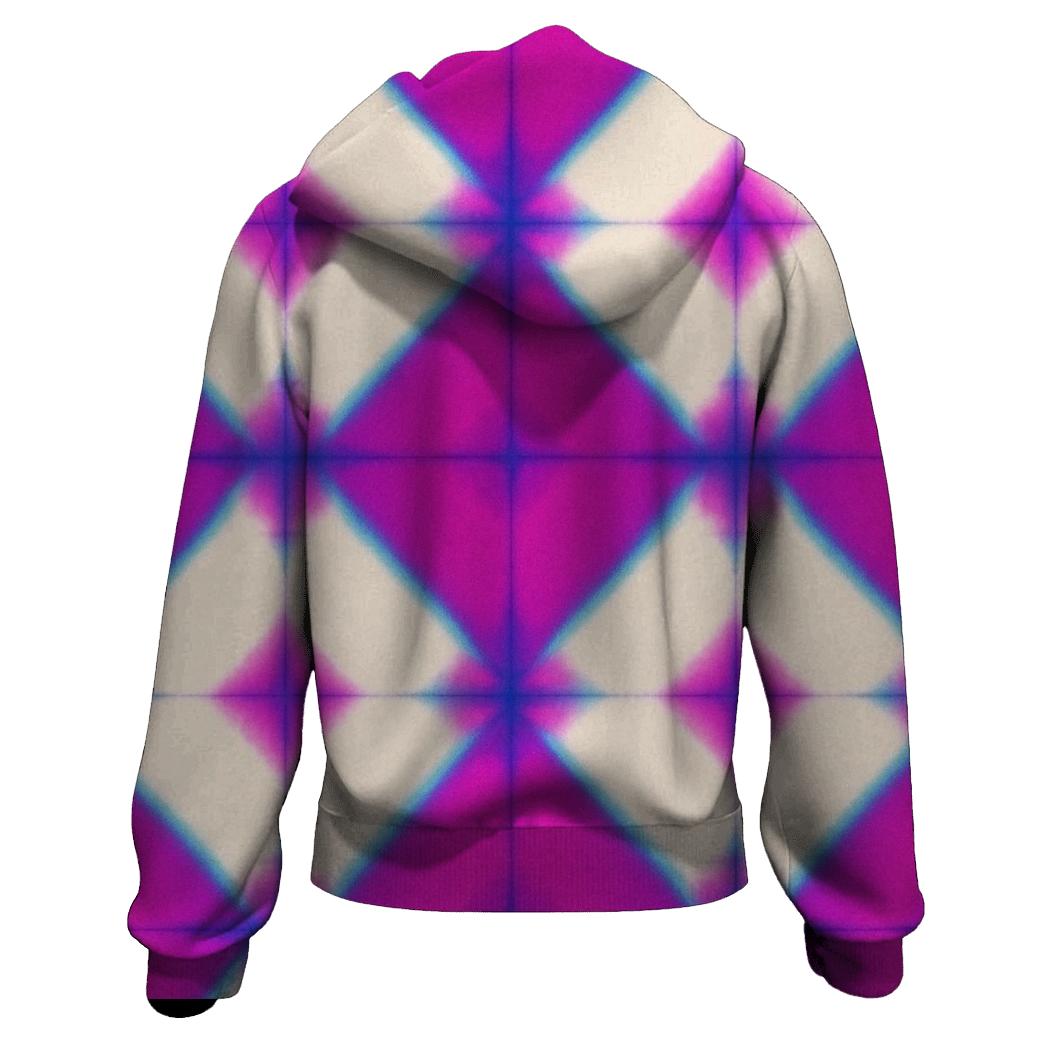 Neon Itajime Grid Glow hoodie trends