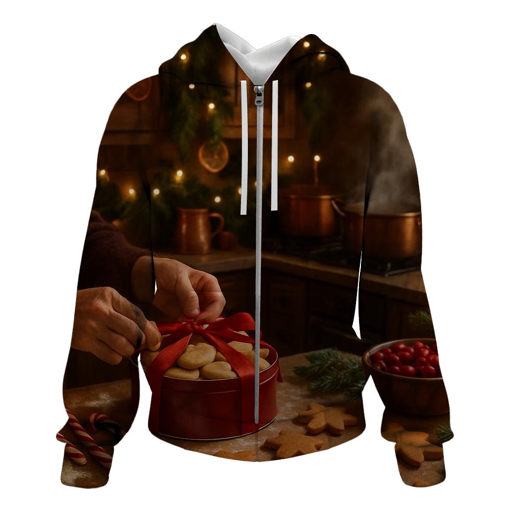 Grandmas Christmas Kitchen Warmth printed hoodies