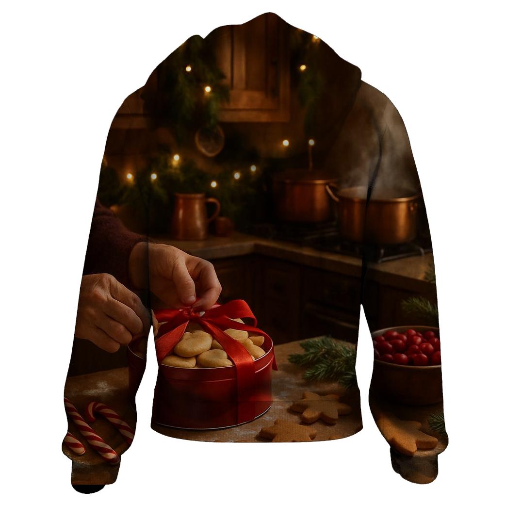 Grandmas Christmas Kitchen Warmth printed hoodies
