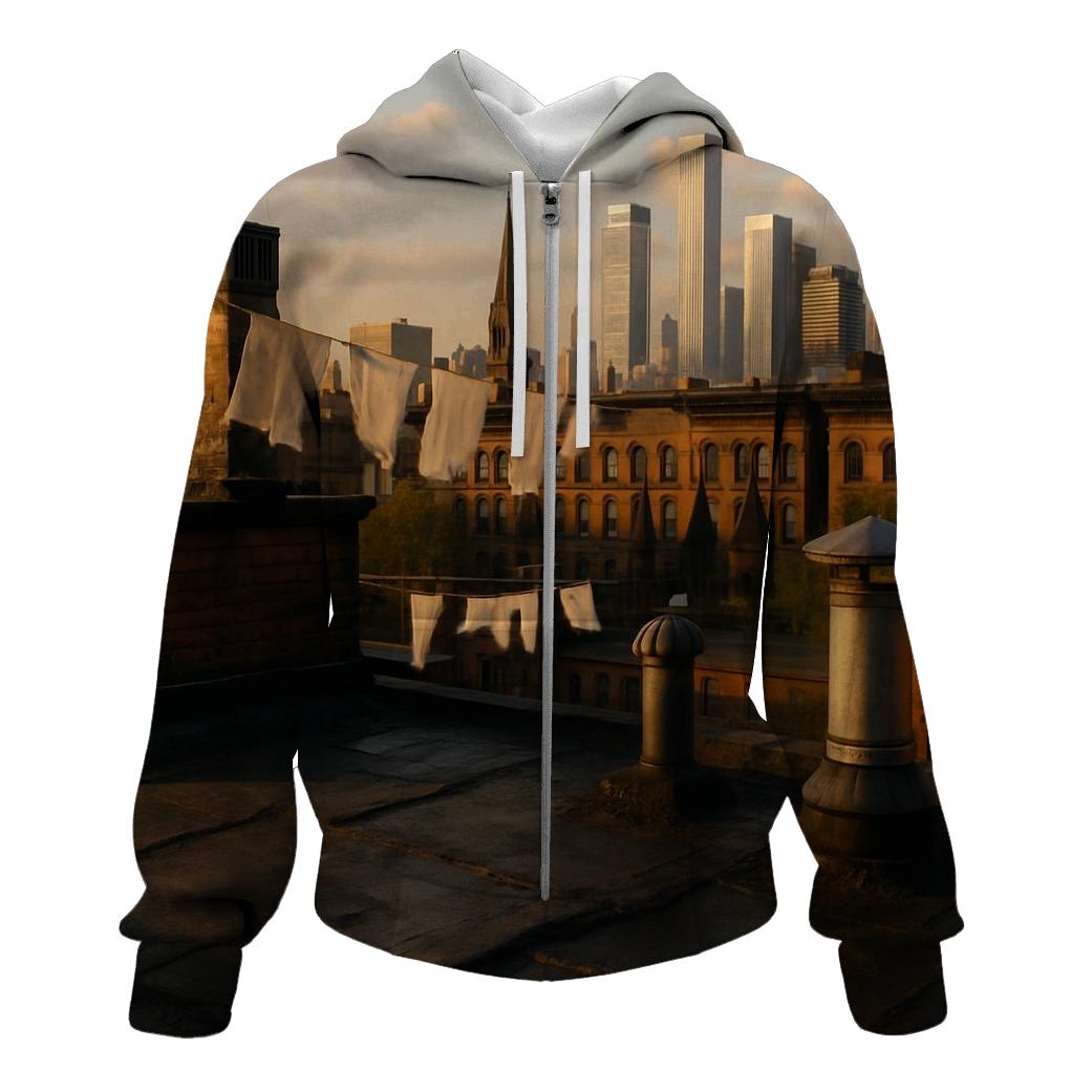 Harlem Rooftops Toward Uptown Skyline hoodie trends