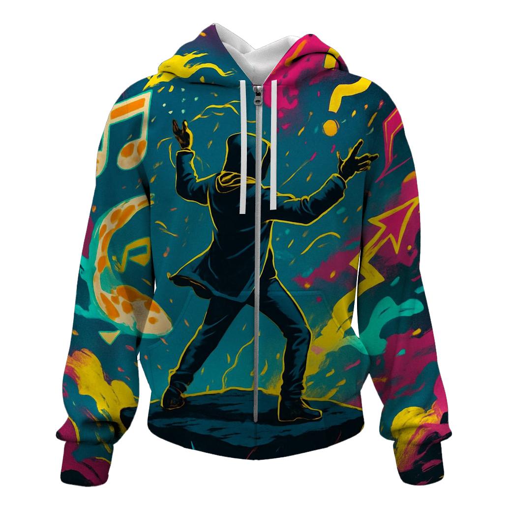 Neon Chaos Conductor designer hoodies
