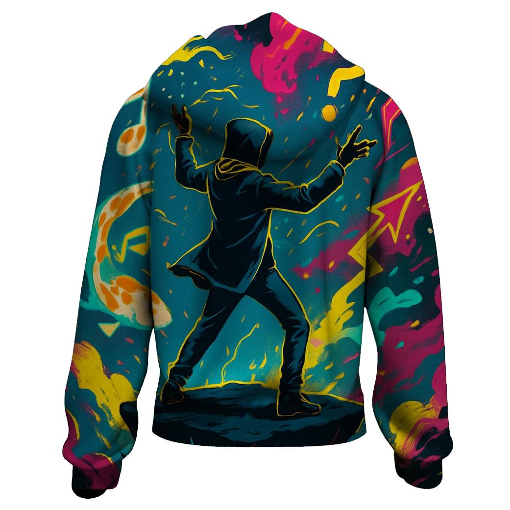 Neon Chaos Conductor designer hoodies