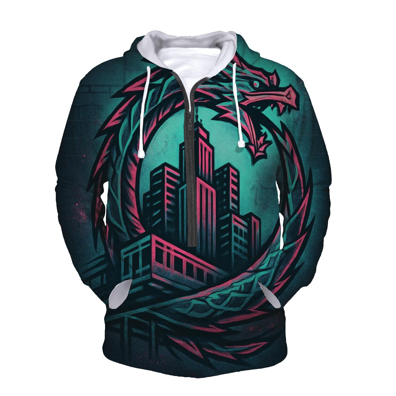 Urban Neon Ouroboros embroidered hoodies