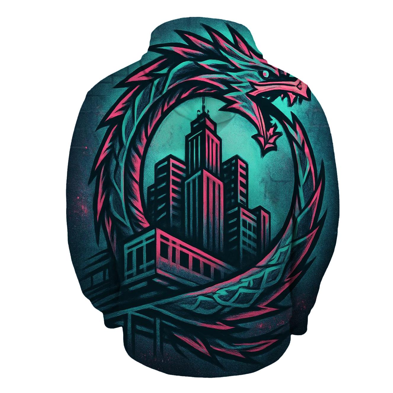 Urban Neon Ouroboros embroidered hoodies