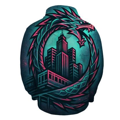 Urban Neon Ouroboros embroidered hoodies