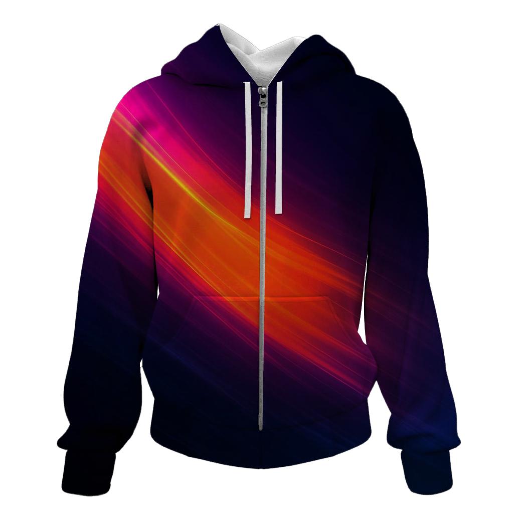 Electric Coral Surge hoodies fashion