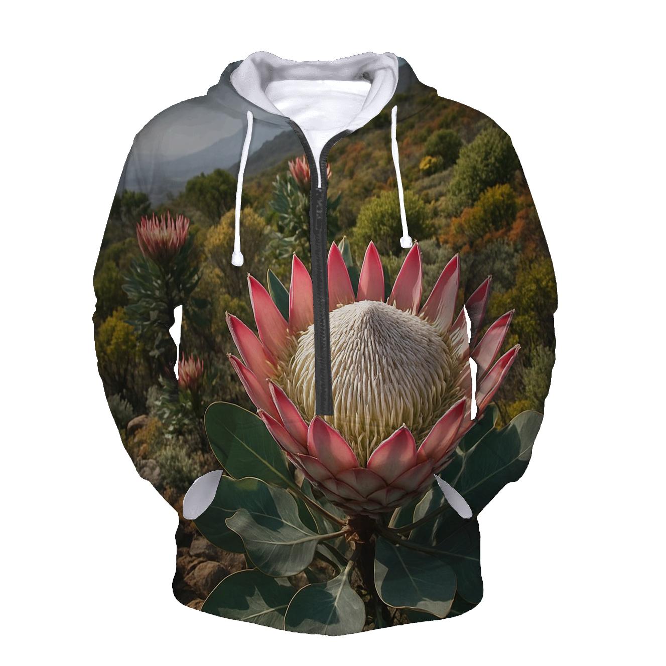 Proteas In A South African Fynbos Slope hoodie designs