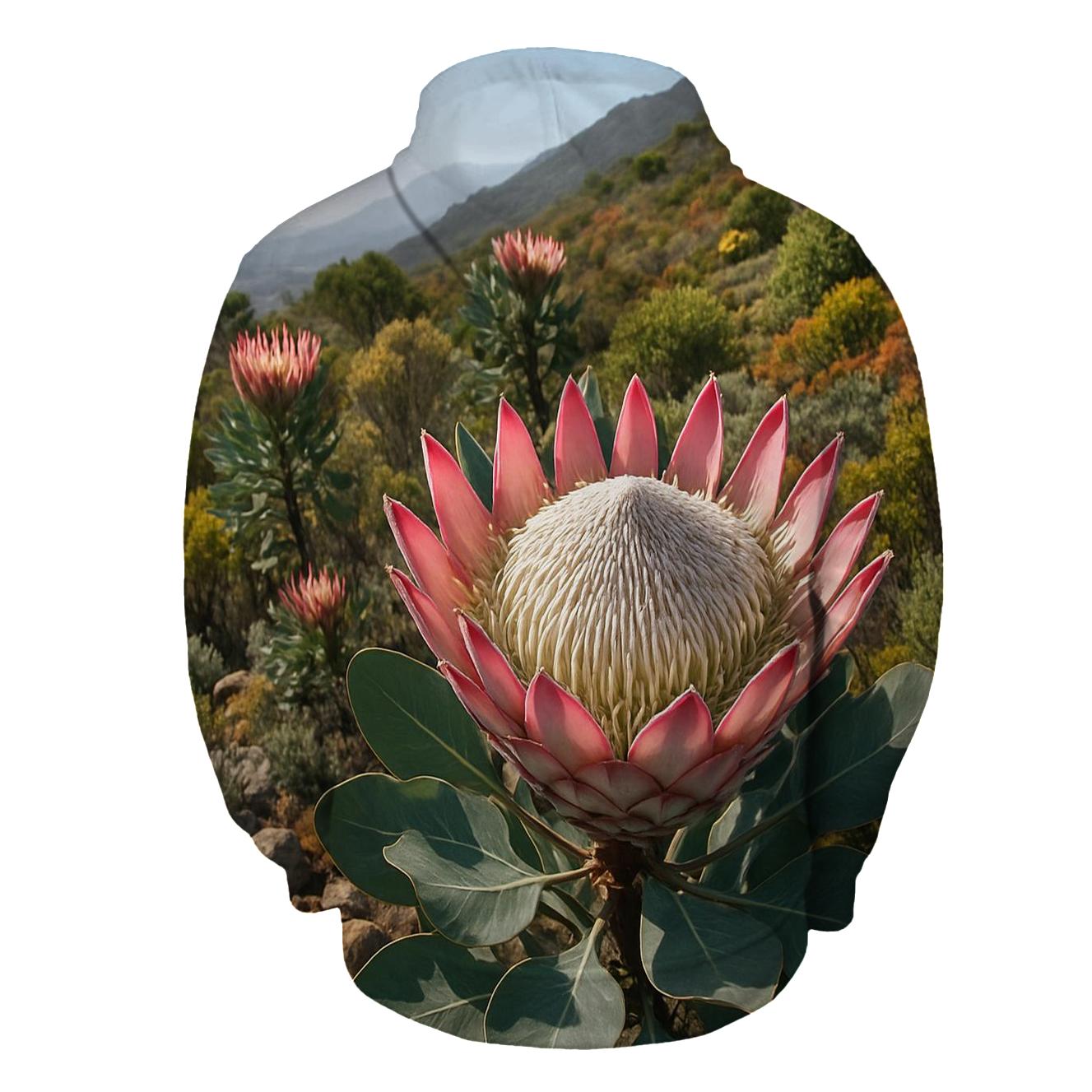 Proteas In A South African Fynbos Slope hoodie designs