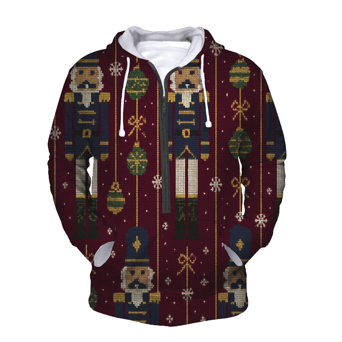 Nutcracker Curtain Panel Design heavyweight hoodies