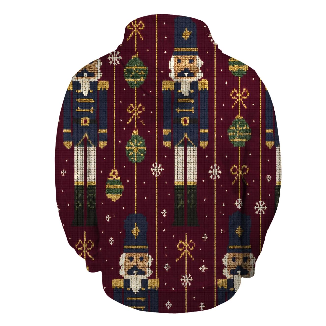 Nutcracker Curtain Panel Design heavyweight hoodies