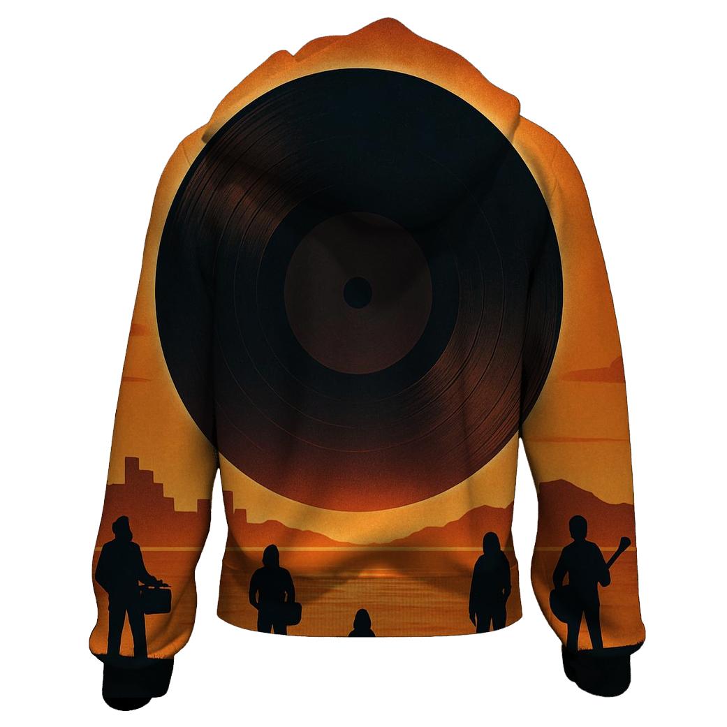 Turntable Eclipse Horizon printed hoodies