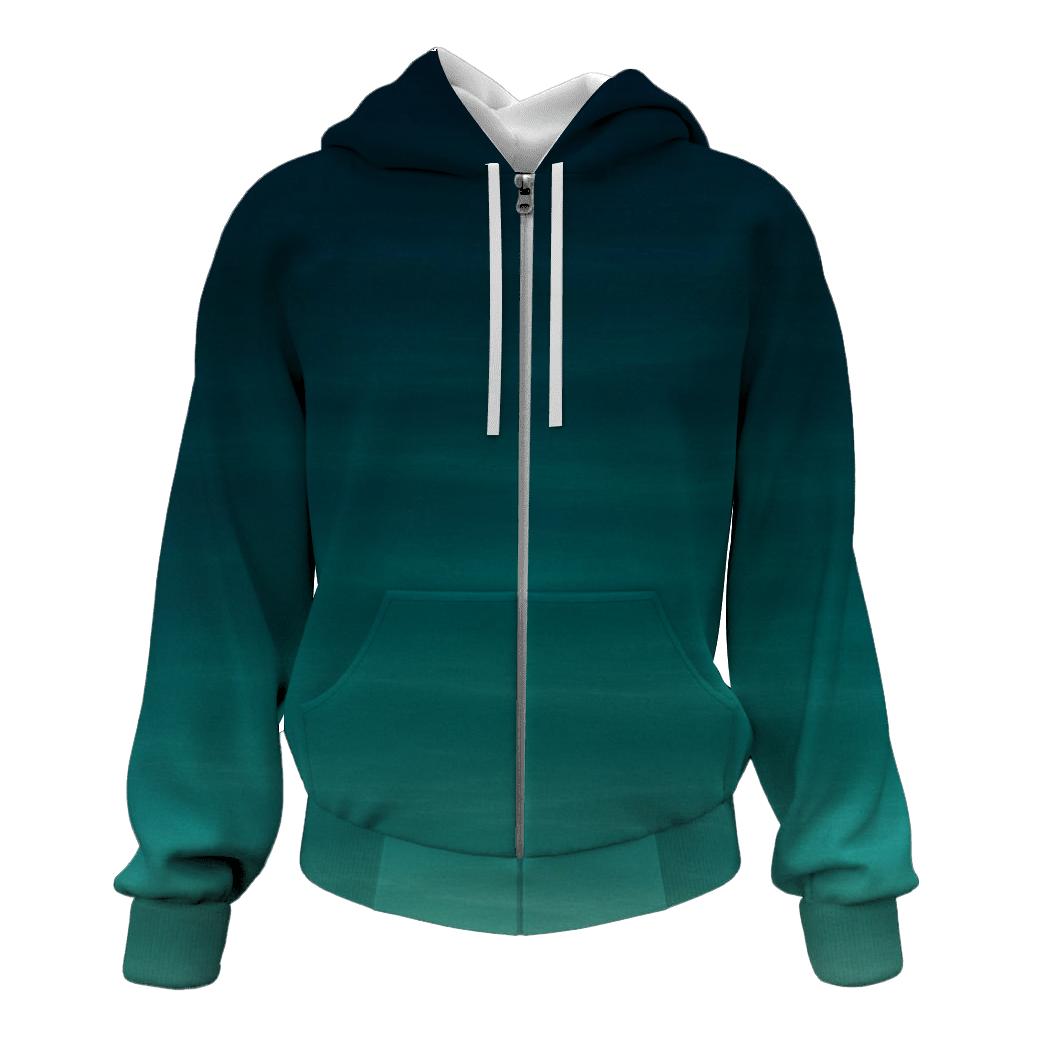 Midnight Lagoon Fade graphic hoodies