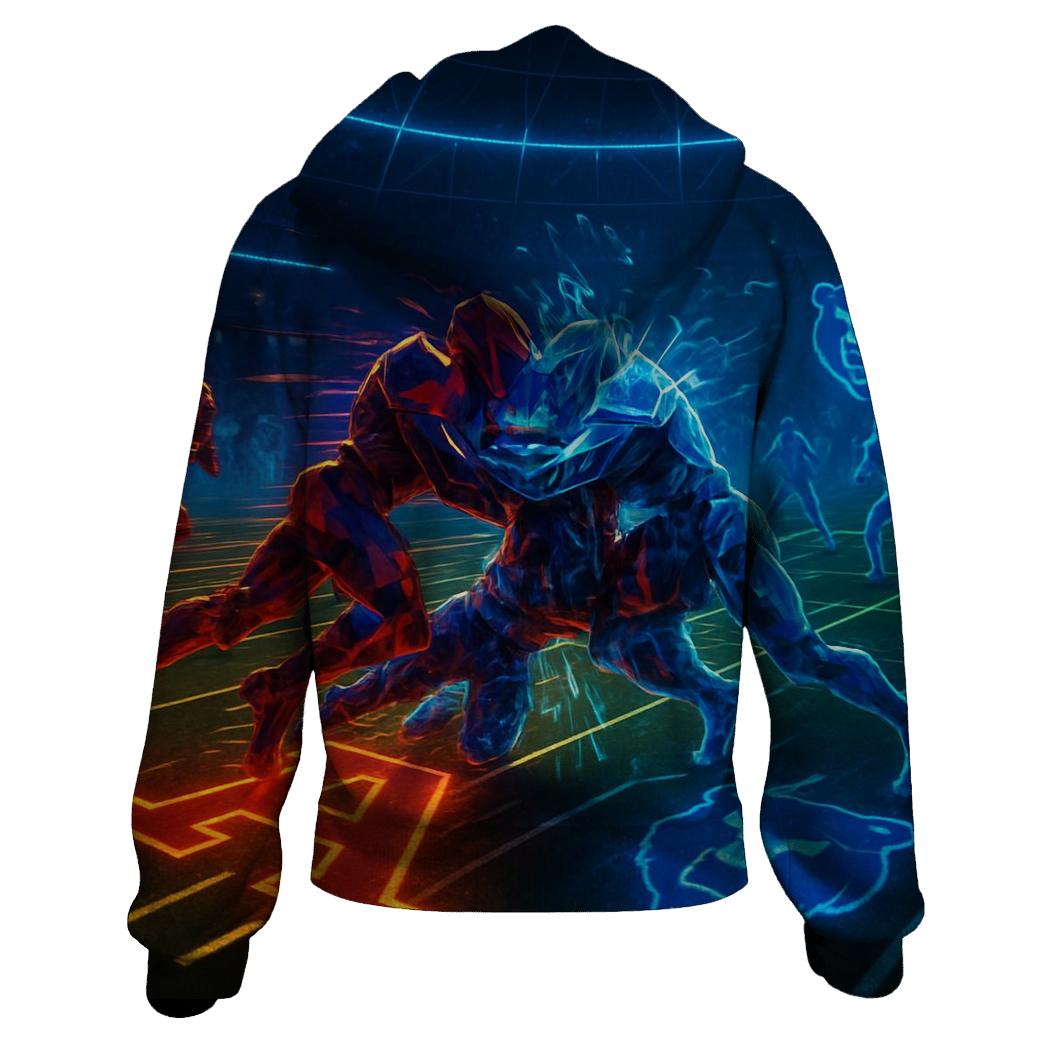 Cyber Hologram Rivalry Arena hoodies fashion