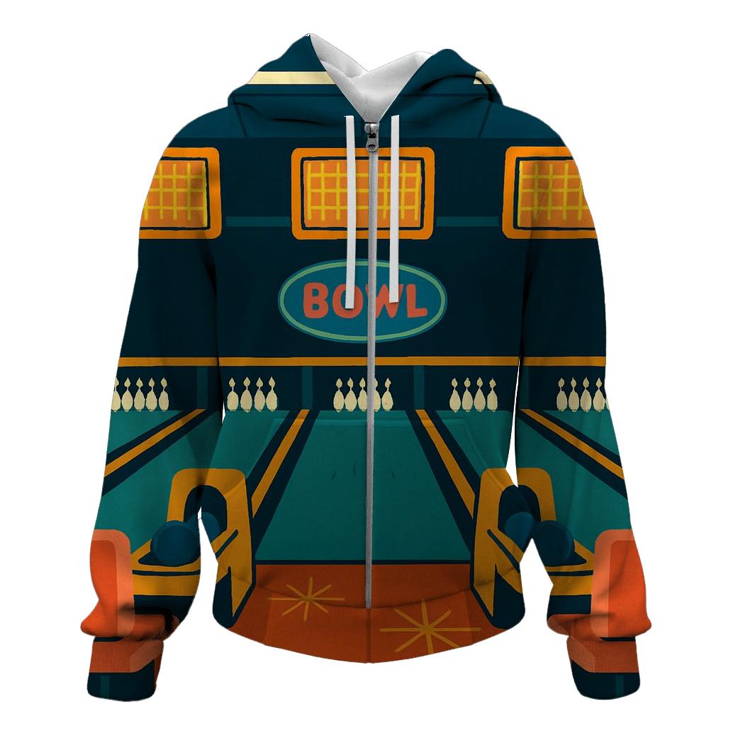 Retro Bowling Lane Nights hoodie styles