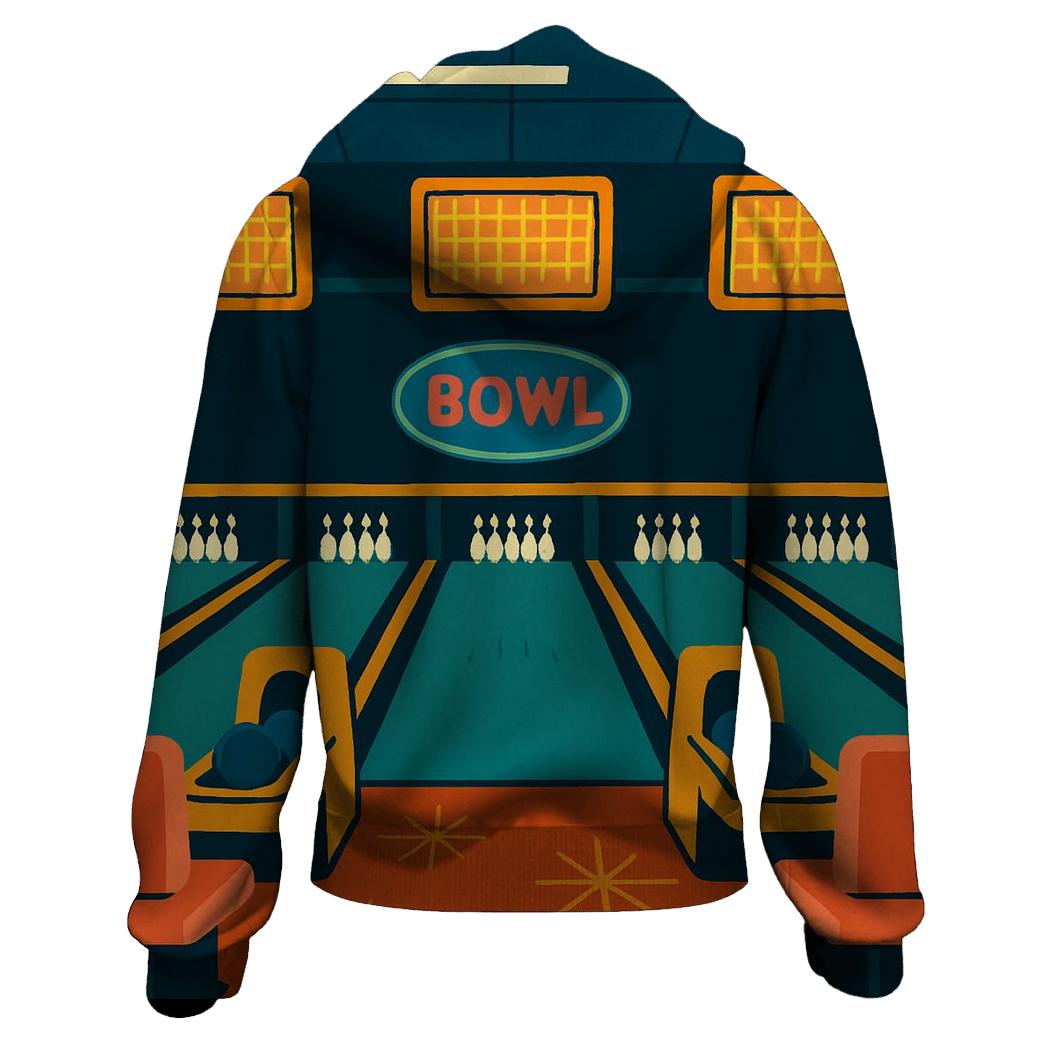 Retro Bowling Lane Nights hoodie styles