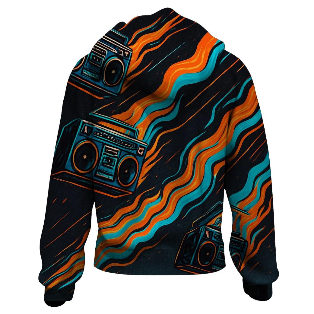 Boombox Meteor Showers custom hoodies