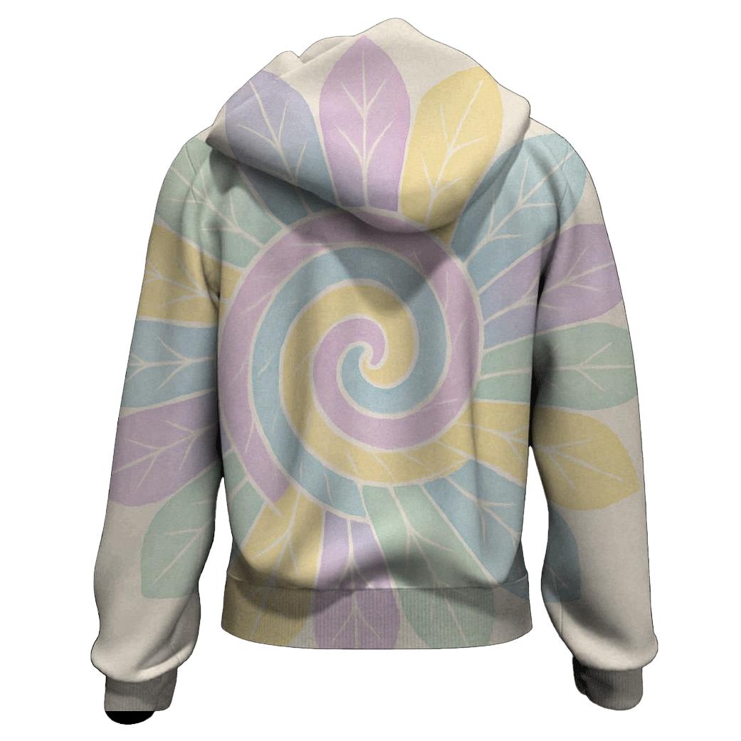 Pastel Mandala Petal Spiral hoodie styles