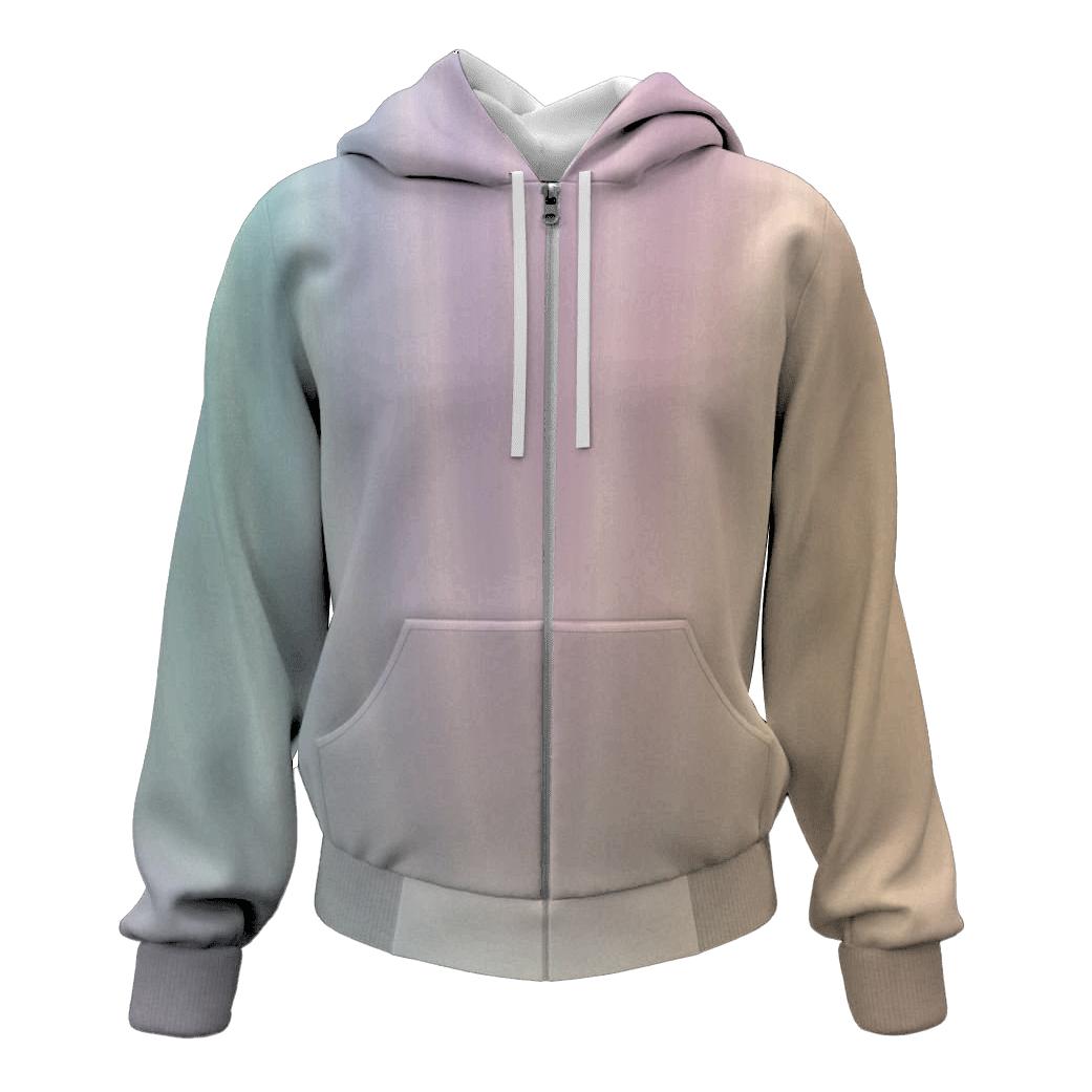 Iridescent Rainfall Flow graphic hoodies