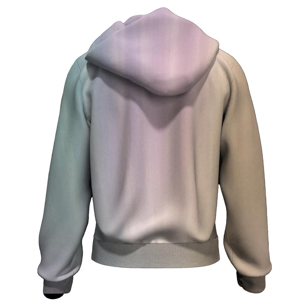 Iridescent Rainfall Flow graphic hoodies