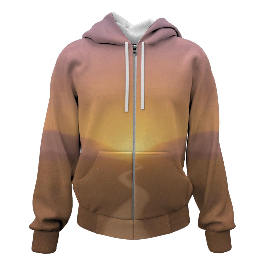 Golden Horizon Walk hoodies fashion