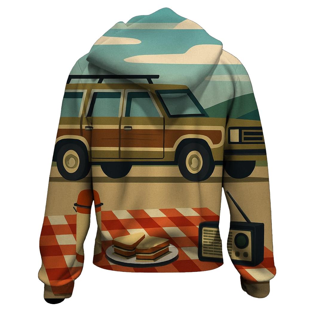 Vintage Road Trip Picnic Stop hoodie designs