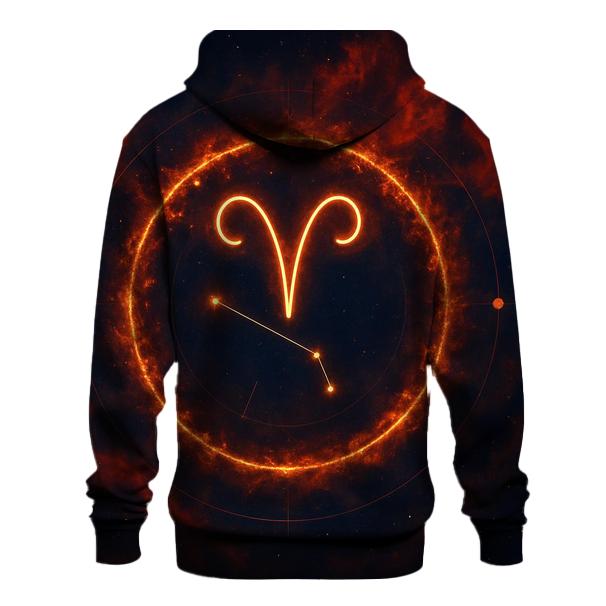 Luminous Aries Fire Gateway printed hoodies