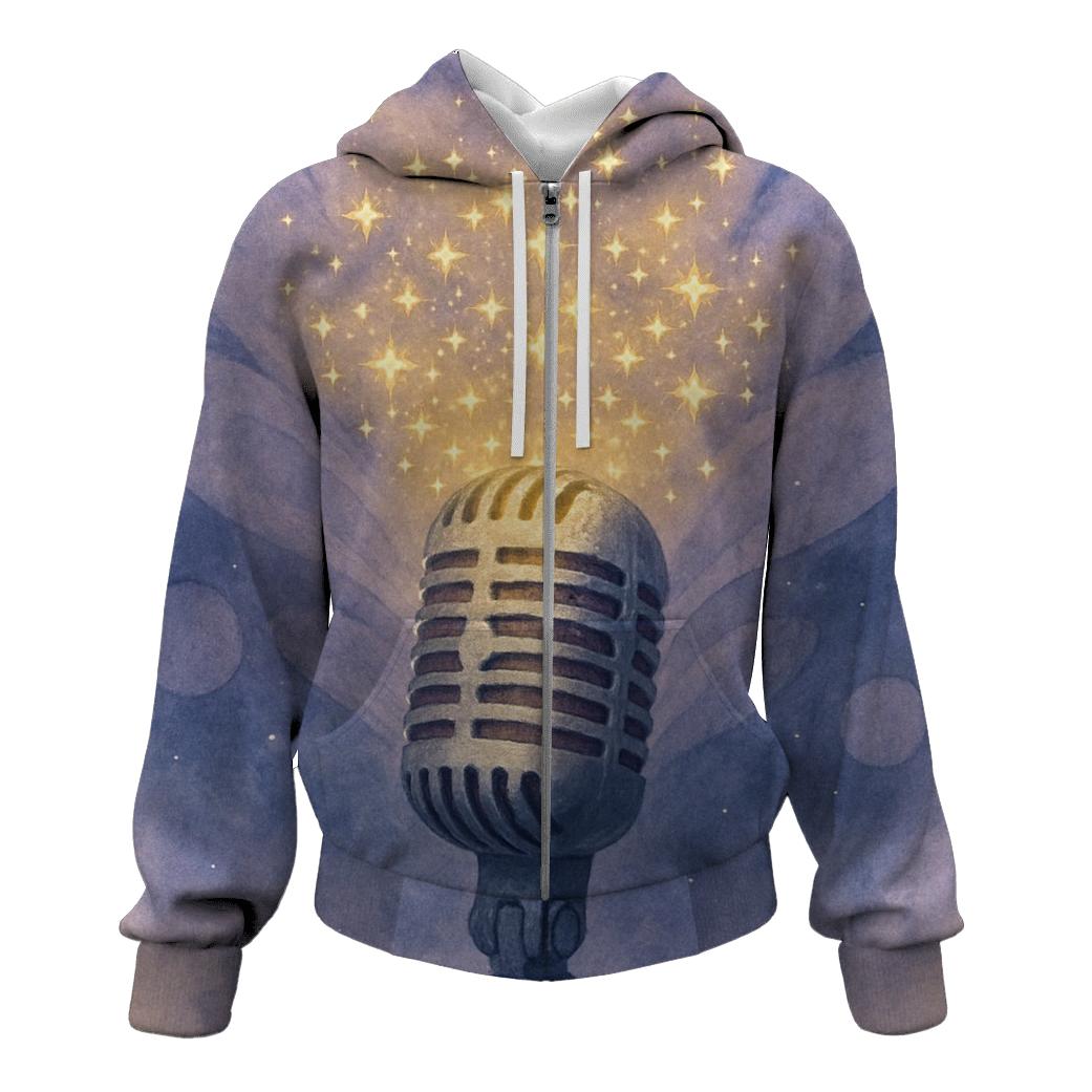 Celestial Microphone Bloom hoodies fashion