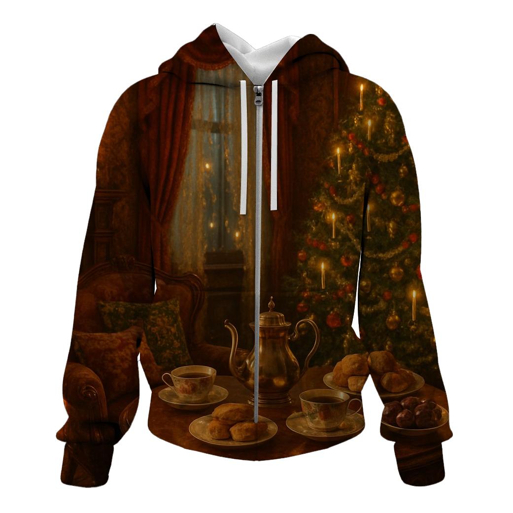 Victorian Parlor Christmas Tea hoodie trends