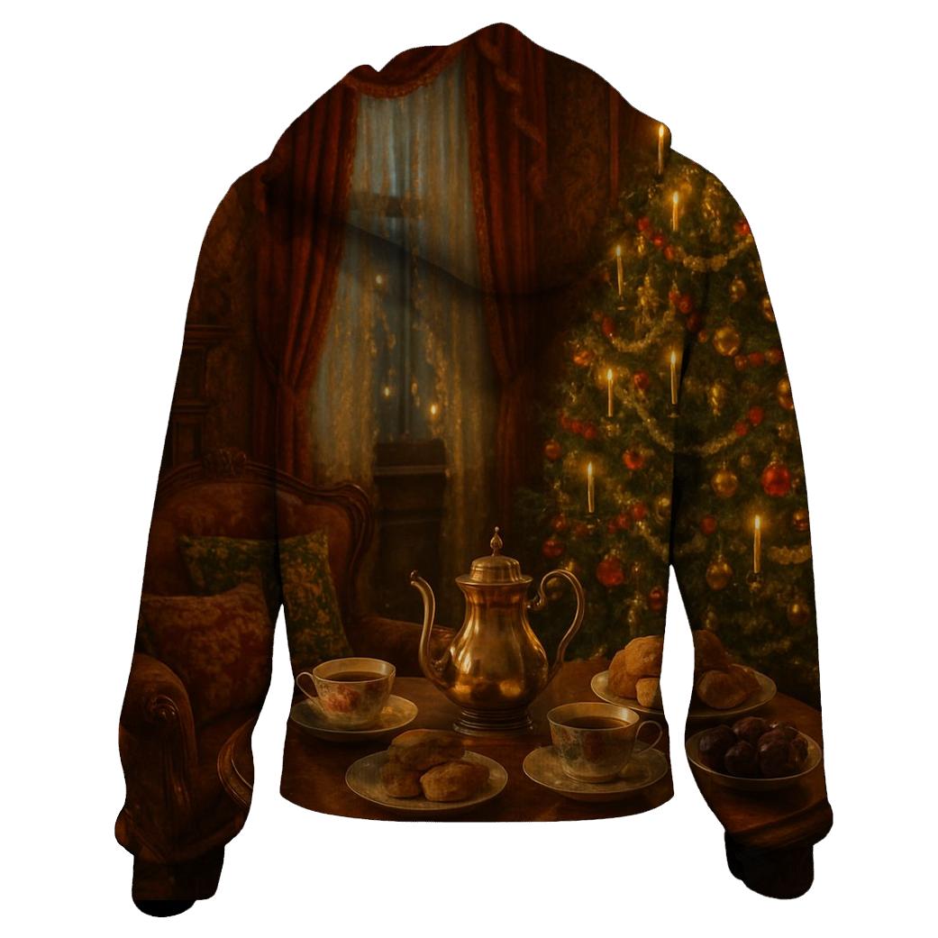 Victorian Parlor Christmas Tea hoodie trends