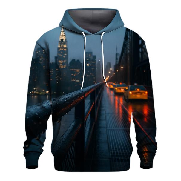 Rainy Evening From Queensboro Bridge printed hoodies