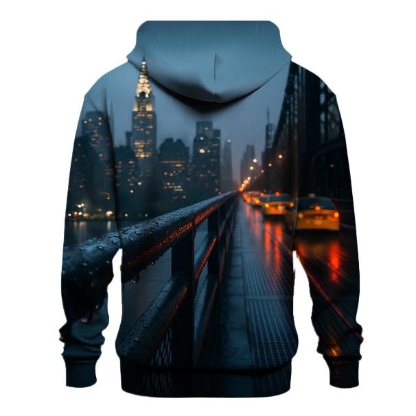 Rainy Evening From Queensboro Bridge printed hoodies
