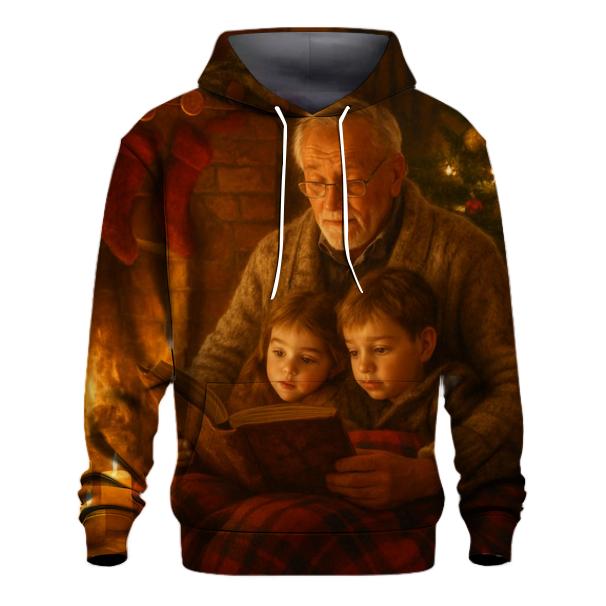 Candlelit Christmas Eve Storytime pullover hoodies
