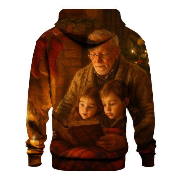 Candlelit Christmas Eve Storytime pullover hoodies