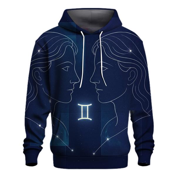 Gemini Twin Stars Mirror Portal premium hoodies