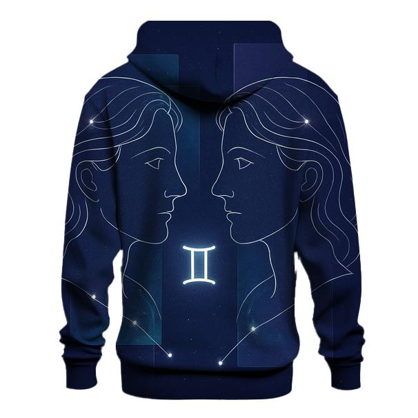 Gemini Twin Stars Mirror Portal premium hoodies