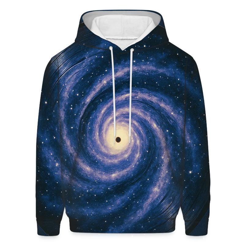 Stellar Vinyl Record Spiral embroidered hoodies
