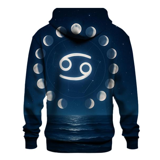 Cancer Lunar Tides Halo heavyweight hoodies