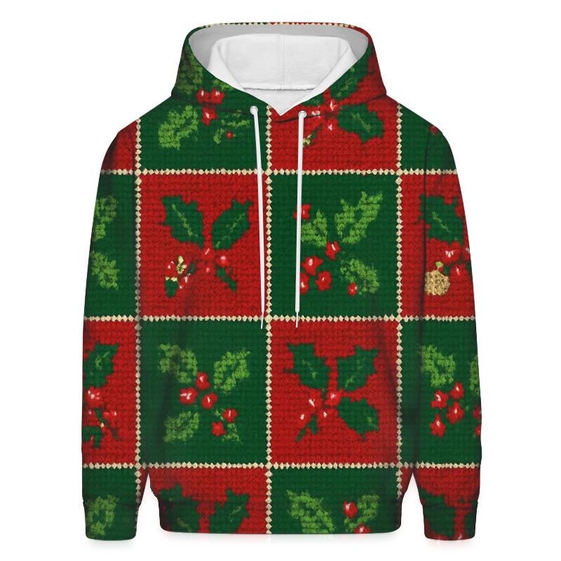 Holly Garland Checkerboard Design graphic hoodies