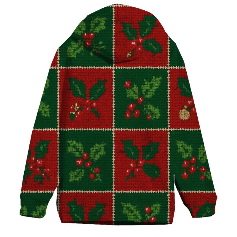 Holly Garland Checkerboard Design graphic hoodies